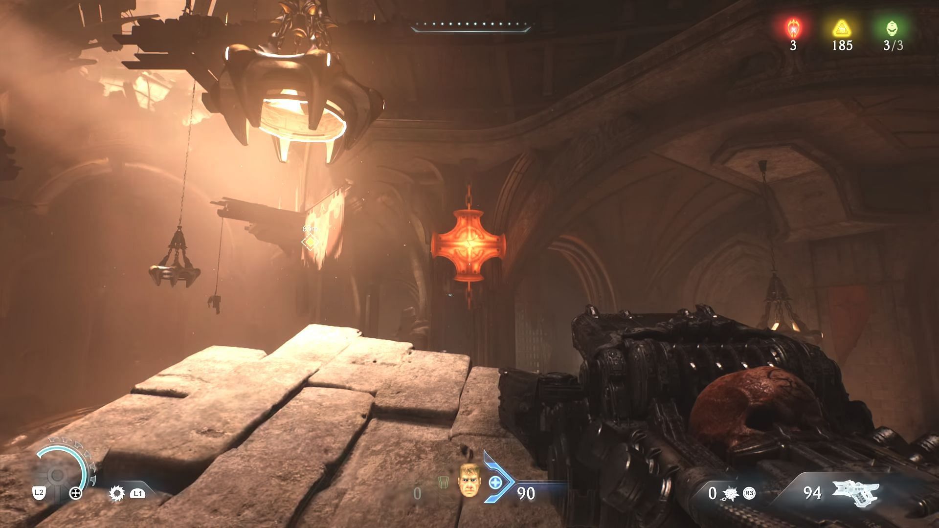 Slowly make your way towards the Hangar in Siege - Part 2 (Image via Sportskeeda Gaming || Bethesda Softworks)